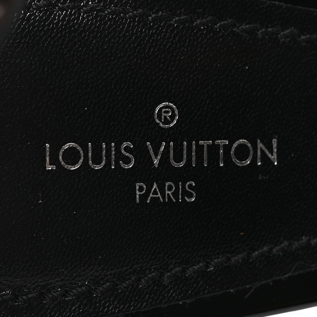 Louis Vuitton Patent Monogram Call Back Sandals 37 Black