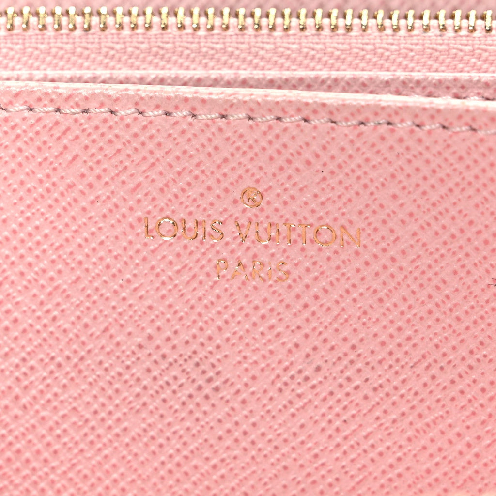 Louis Vuitton Damier Azur Zippy Wallet Rose Ballerine