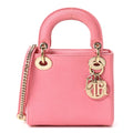 Christian Dior Lizard Mini Lady Dior Pink