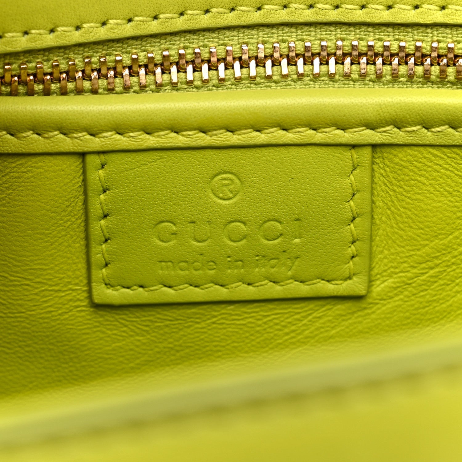 Gucci Calfskin Medium Bamboo Green