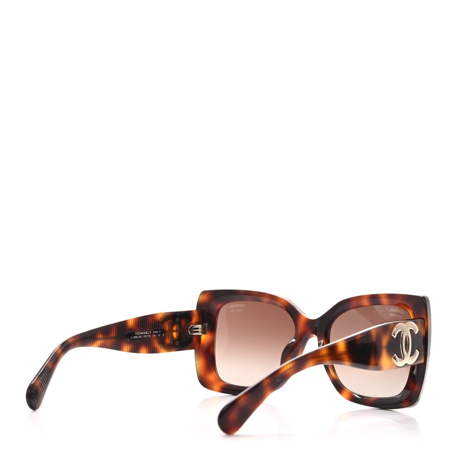 Chanel Square Polarized CC Sunglasses 5494-A Tortoise Brown