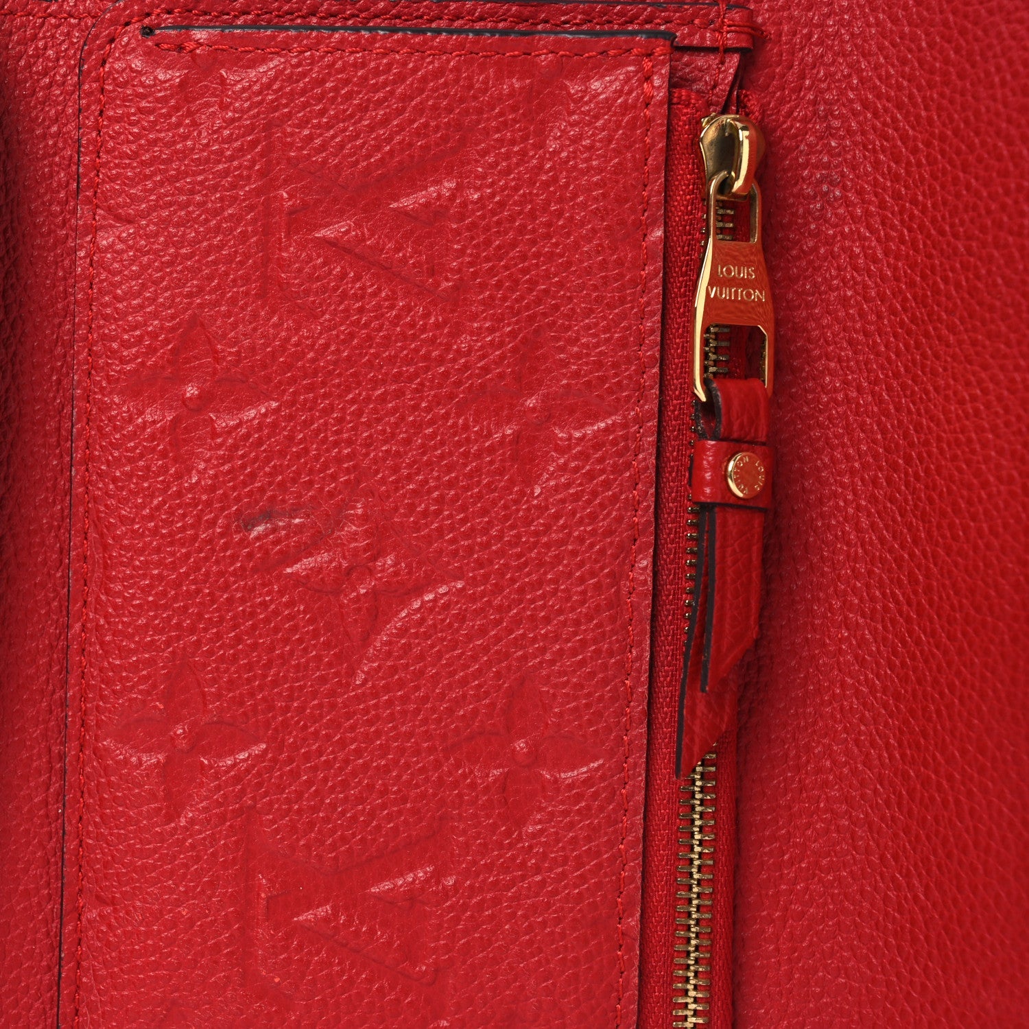 Louis Vuitton Empreinte Compact Curieuse Wallet Cherry