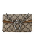 Gucci GG Supreme Monogram Super Mini Dionysus Shoulder Bag Taupe