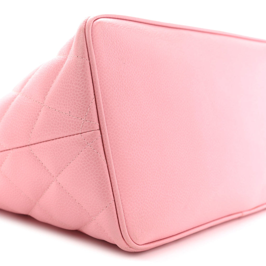 Chanel Caviar Medallion CC Tote Light Pink