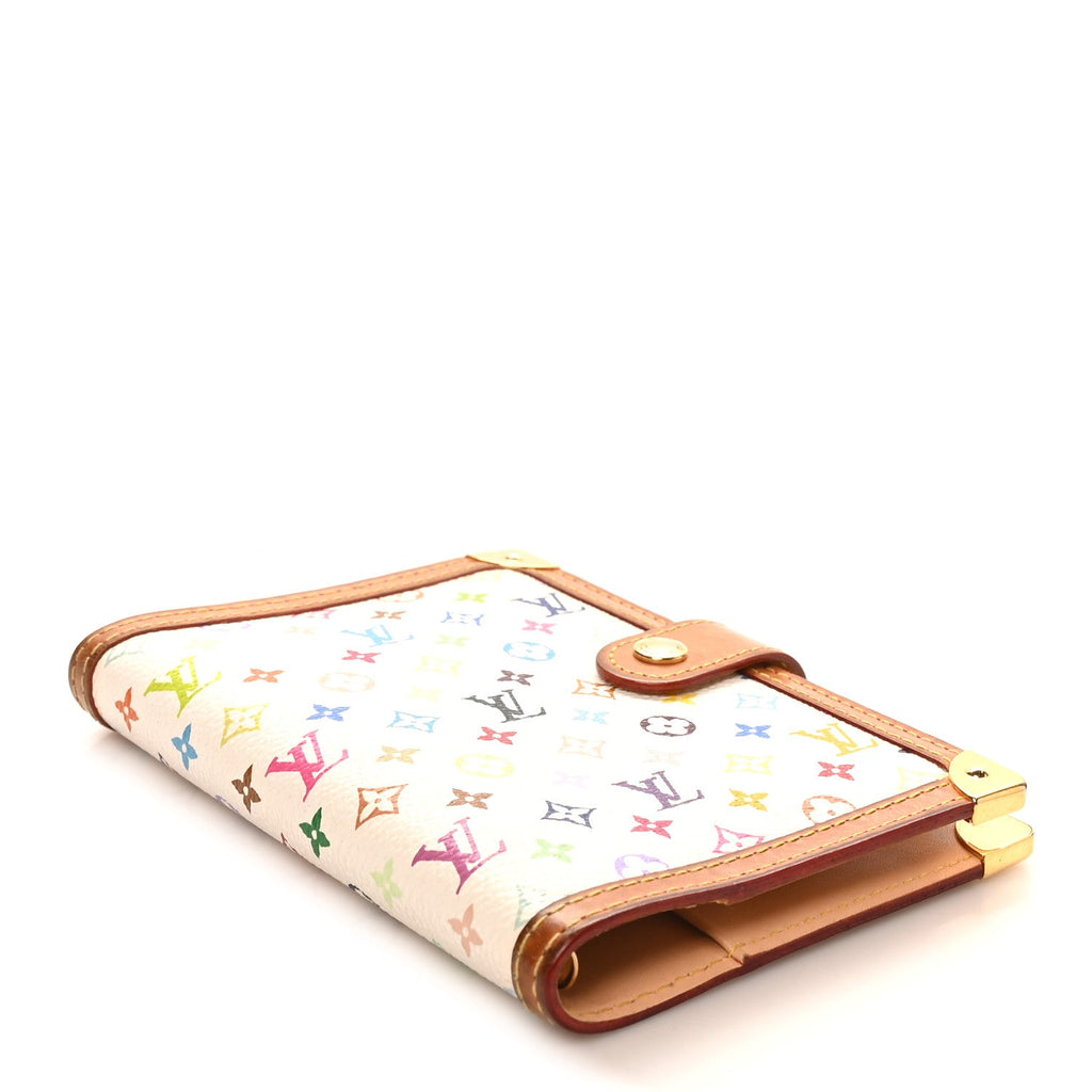 Louis Vuitton Monogram Multicolor Small Ring Agenda Cover White
