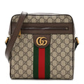Gucci GG Supreme Monogram Web Small Ophidia Messenger Bag Brown