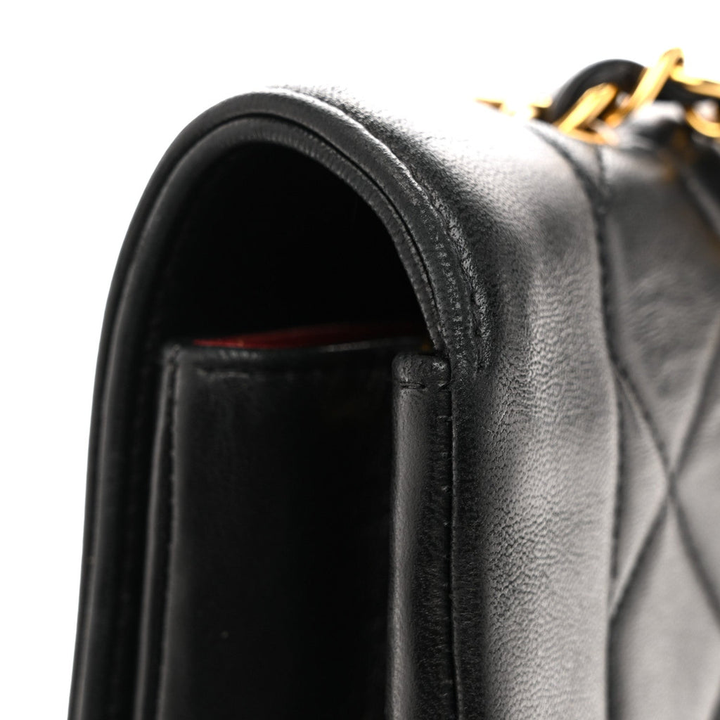 Chanel Lambskin Quilted Medium Single Flap Black