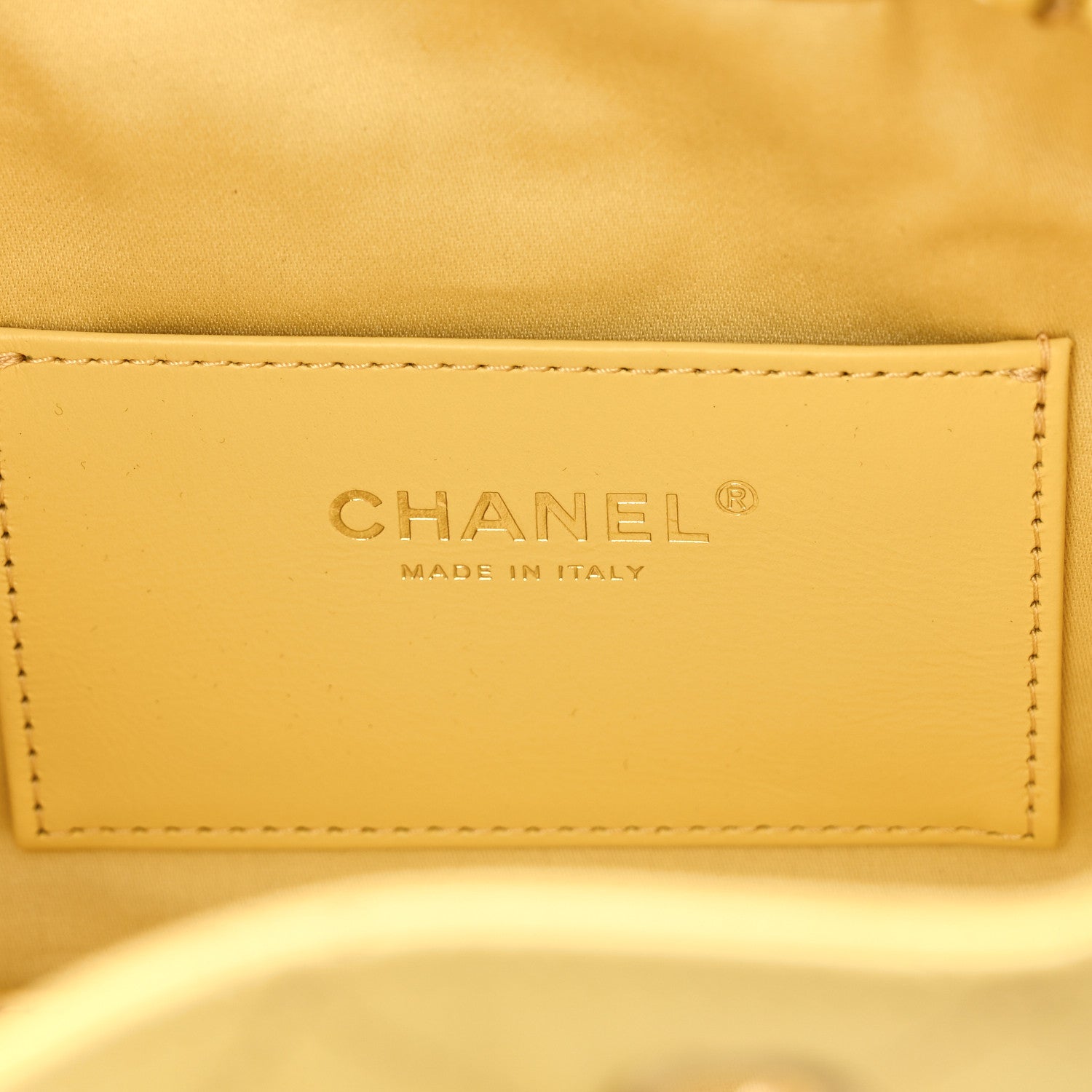 Chanel Caviar Quilted Mini Chanel 25 Handbag Yellow