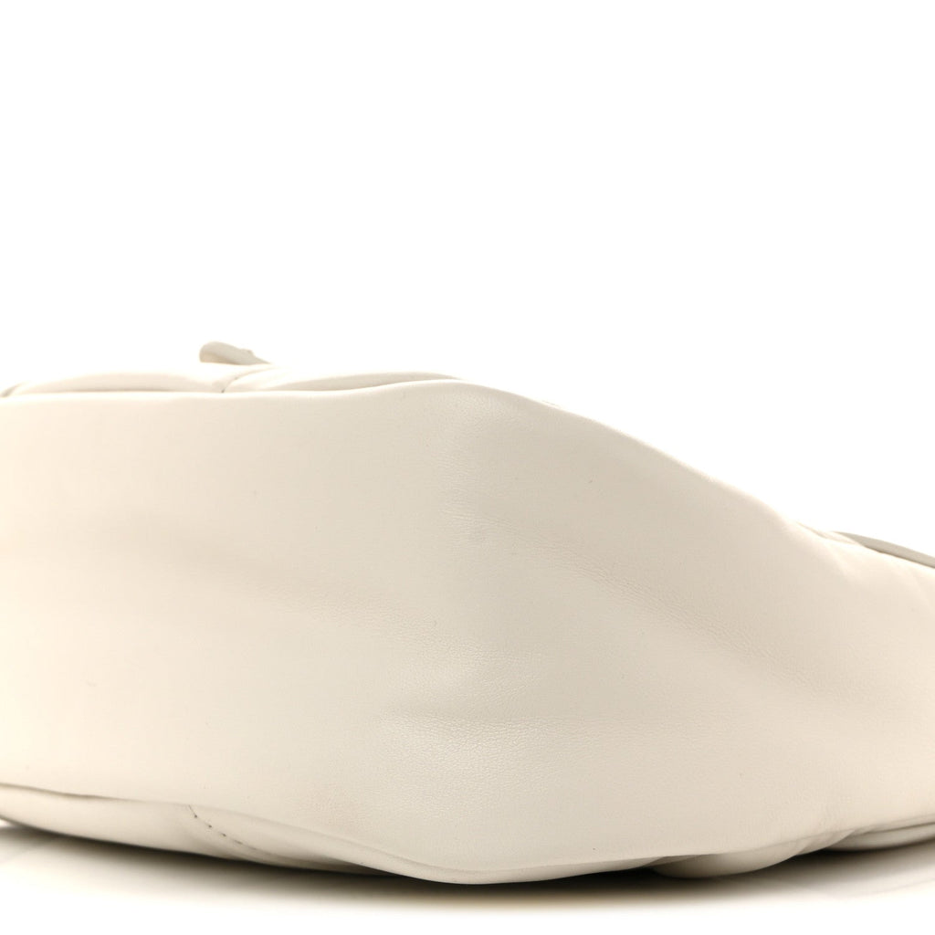 Prada Nappa Soft Padded Re-Edition 2002 Moon Bag White