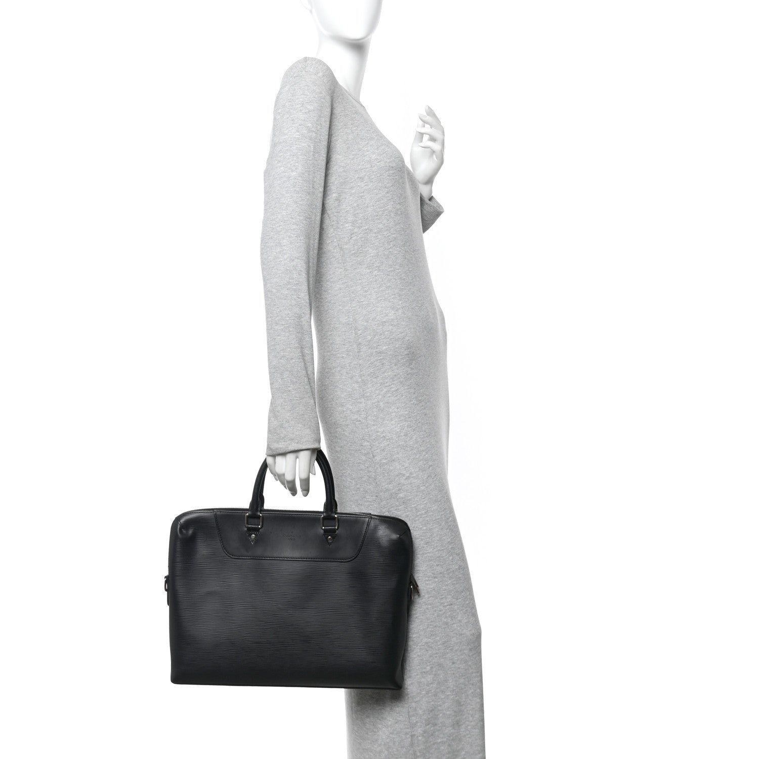 Louis Vuitton Epi Porte-Documents Jour Briefcase Black