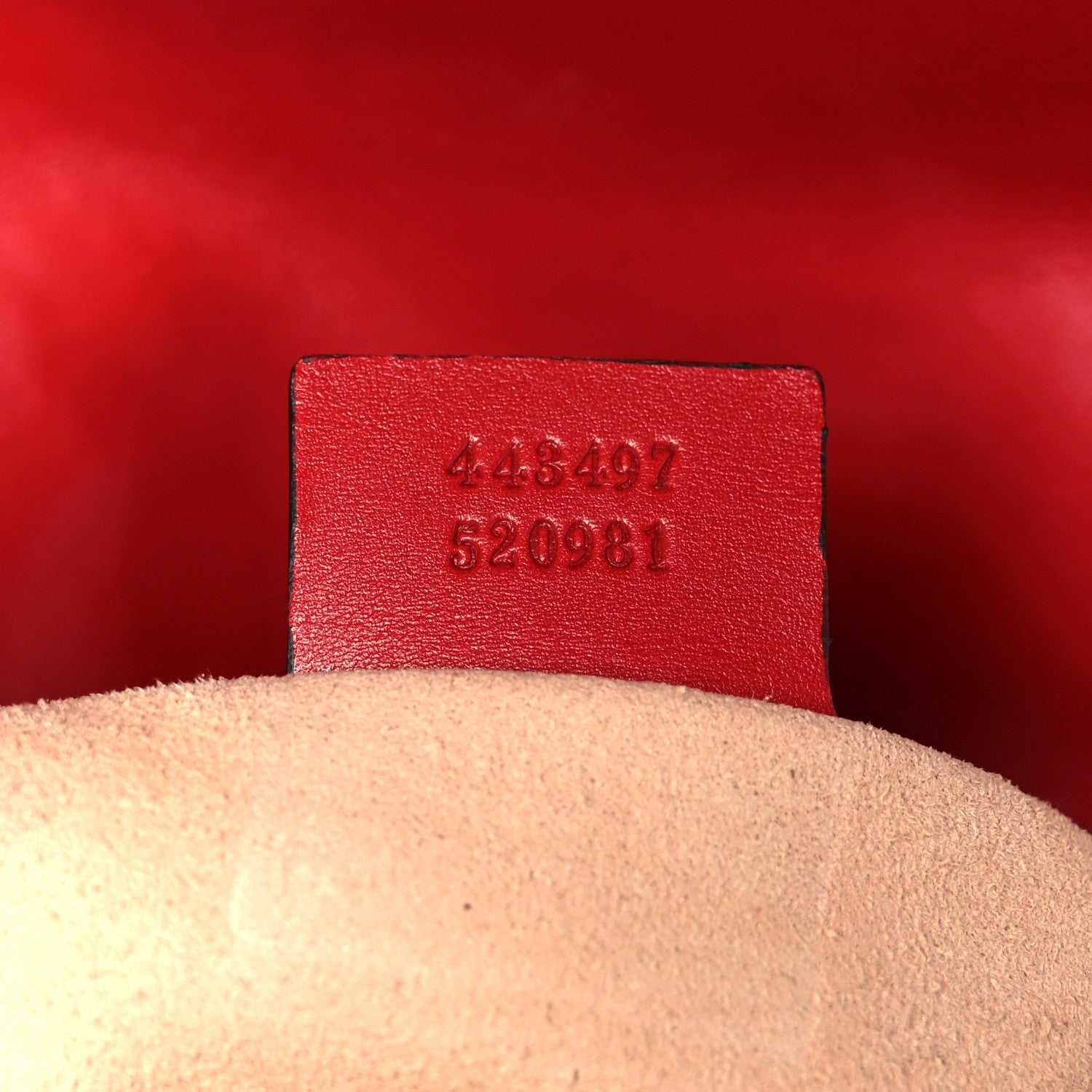 Gucci Calfskin Matelasse Small GG Marmont Shoulder Bag Hibiscus Red