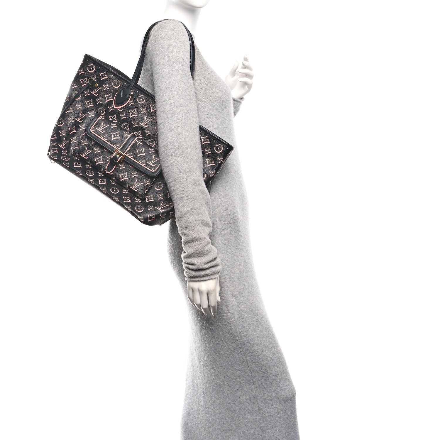 Louis Vuitton Monogram Fall For You Neverfull MM Black
