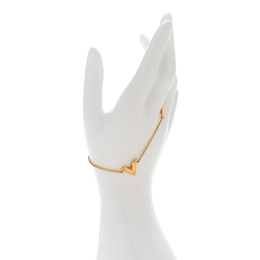 Louis Vuitton Essential V Supple Bracelet Gold