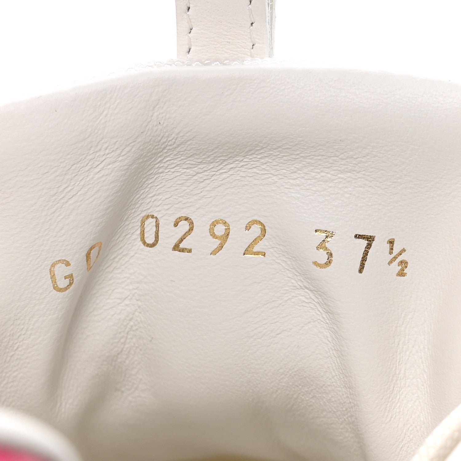 Louis Vuitton Calfskin Monogram Run Away Sneakers 37.5 White Pink