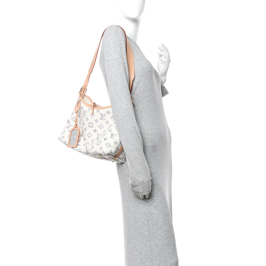 Louis Vuitton Monogram Jacquard CarryAll PM Multicolor Beige