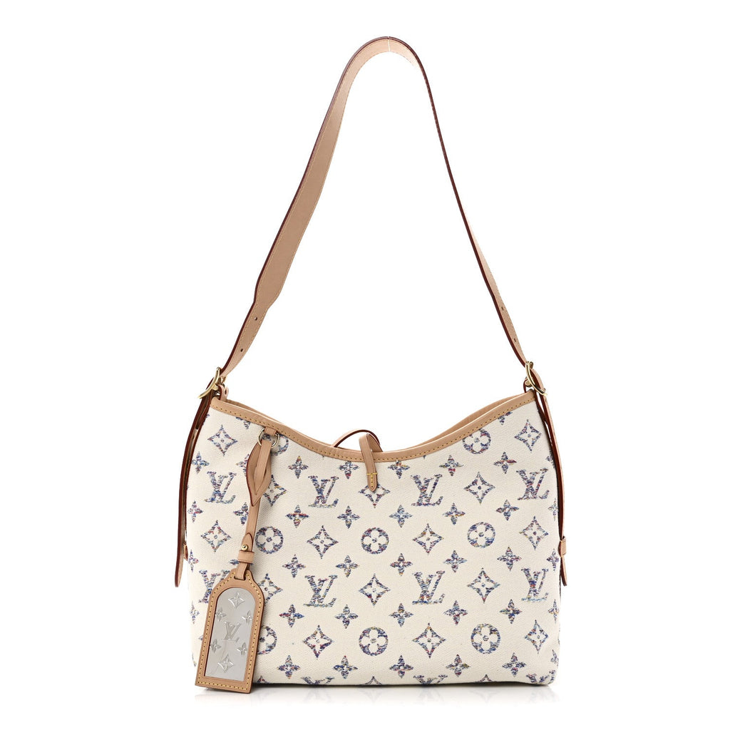 Louis Vuitton Monogram Jacquard CarryAll PM Multicolor Beige
