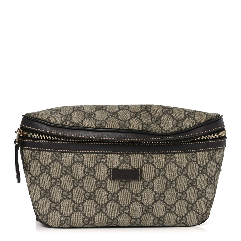 Gucci GG Supreme Monogram Belt Bag Dark Brown