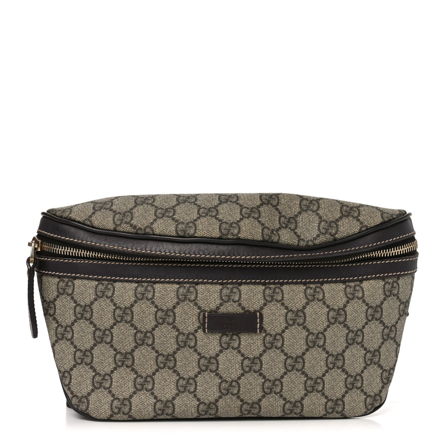 Gucci GG Supreme Monogram Belt Bag Dark Brown