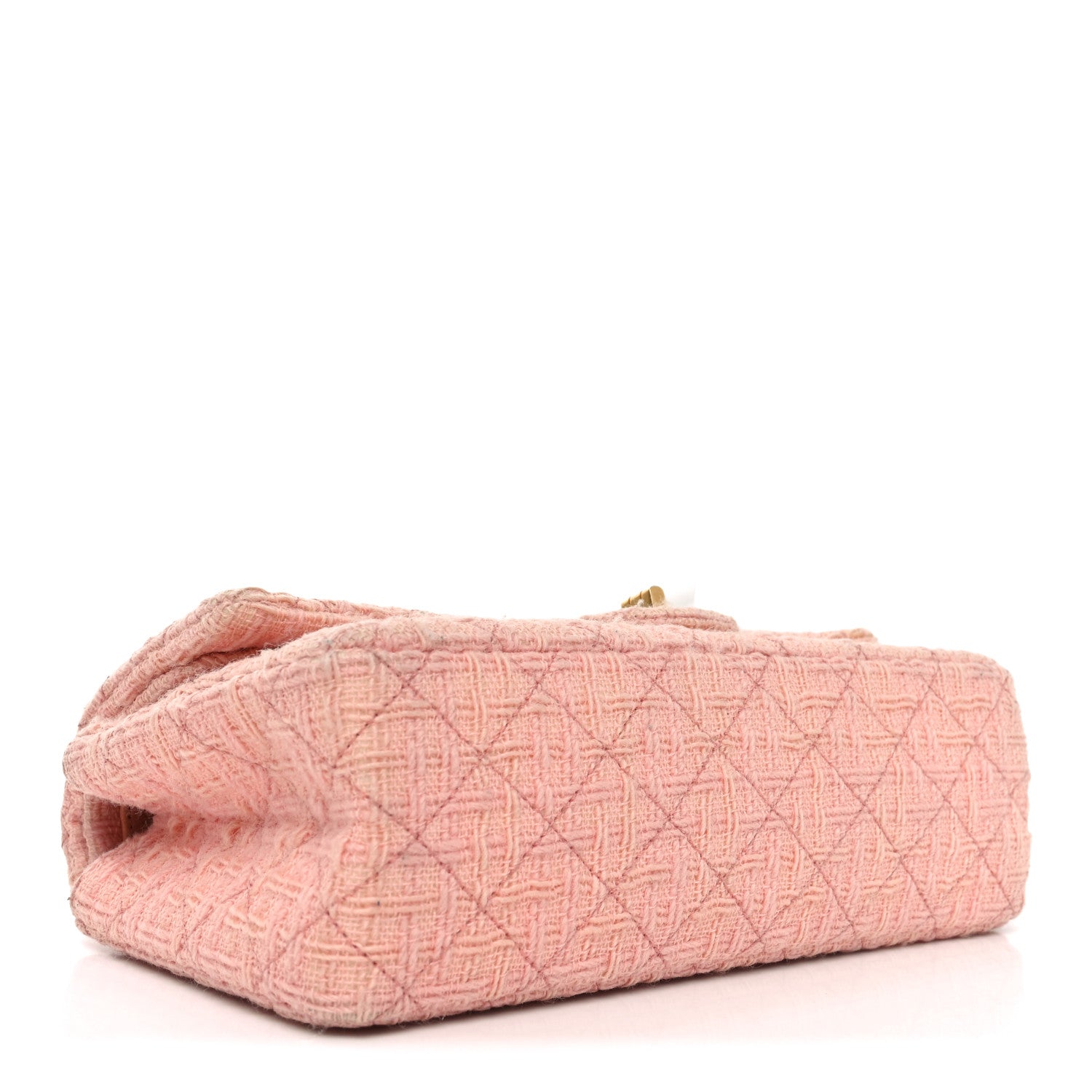 Chanel Wool Tweed Quilted 2.55 Reissue 225 Flap Light Pink