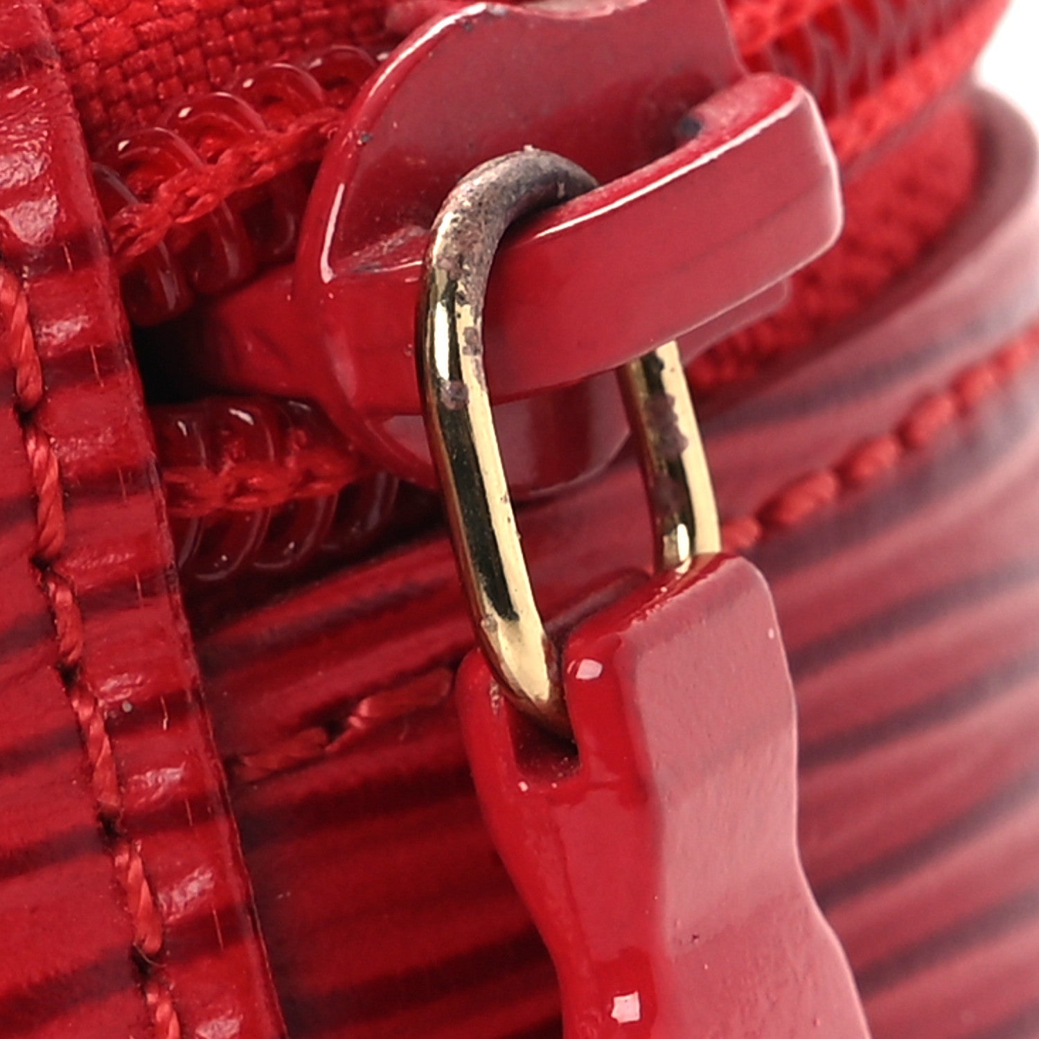 Louis Vuitton Epi Ecrin Bijoux 8cm Jewelry Box Case Castillan Red