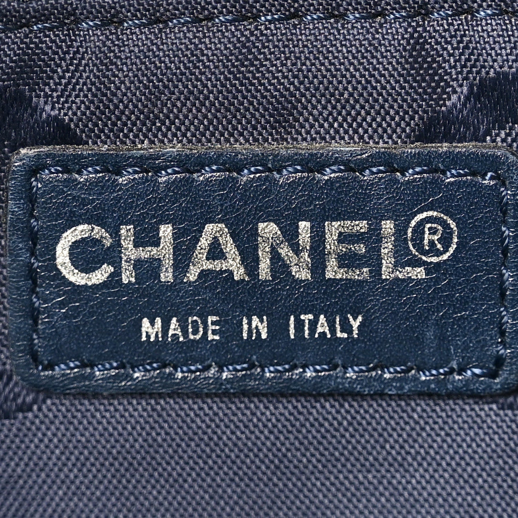 Chanel Denim Large CC Tote Light Blue