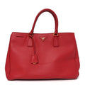 Prada Saffiano Lux Large Tote Fuoco