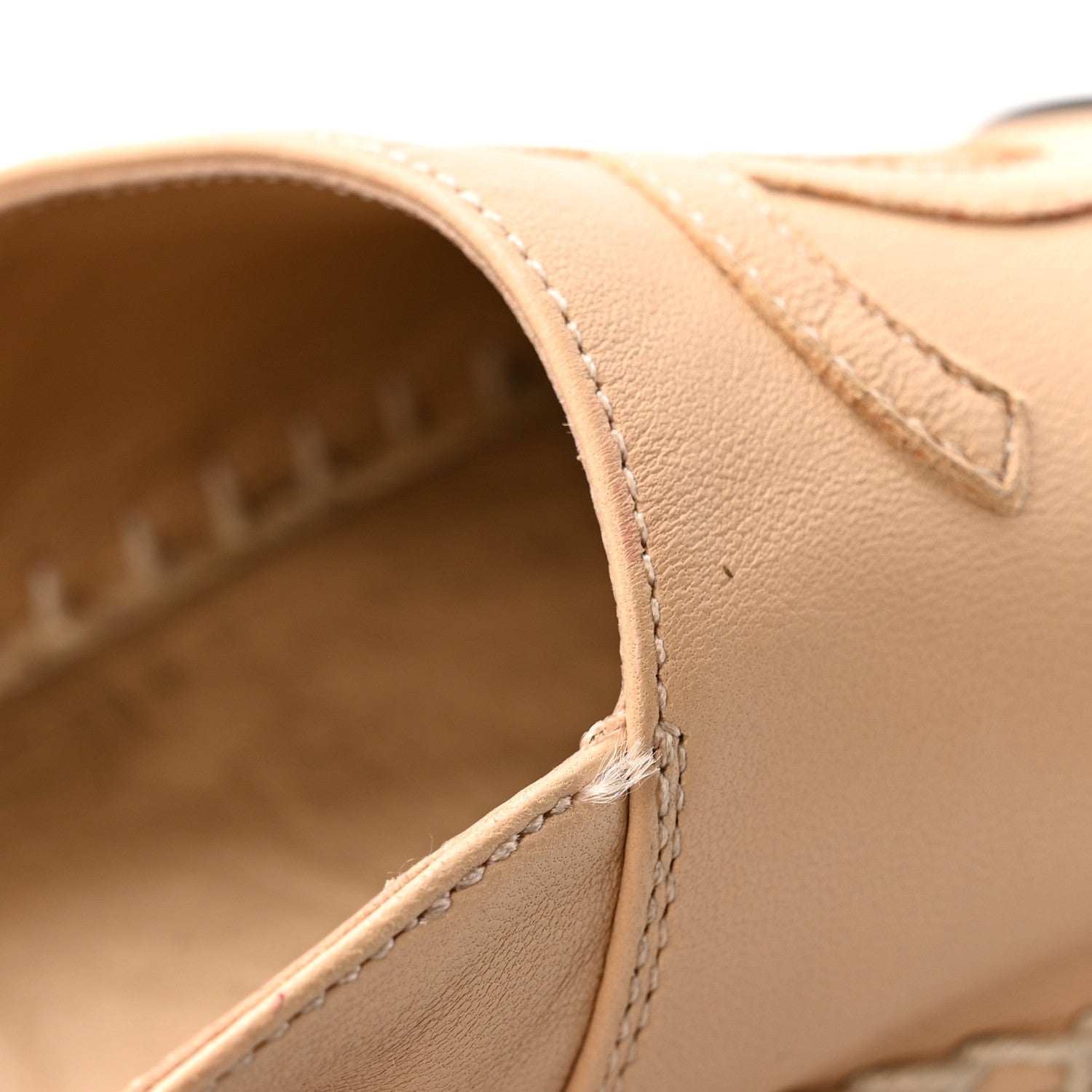 Lambskin CC Espadrilles 36 Beige Black