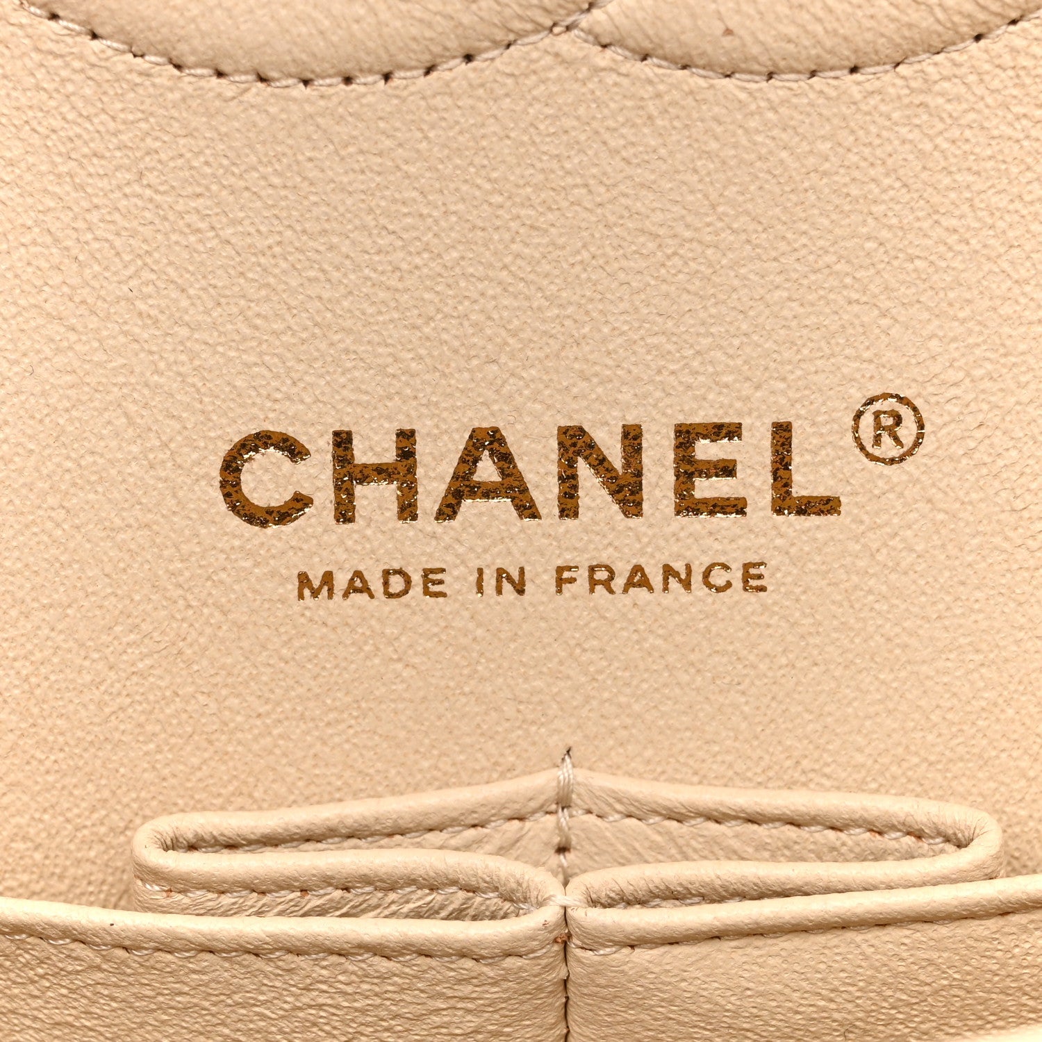 Chanel Caviar Quilted Medium Double Flap Light Beige