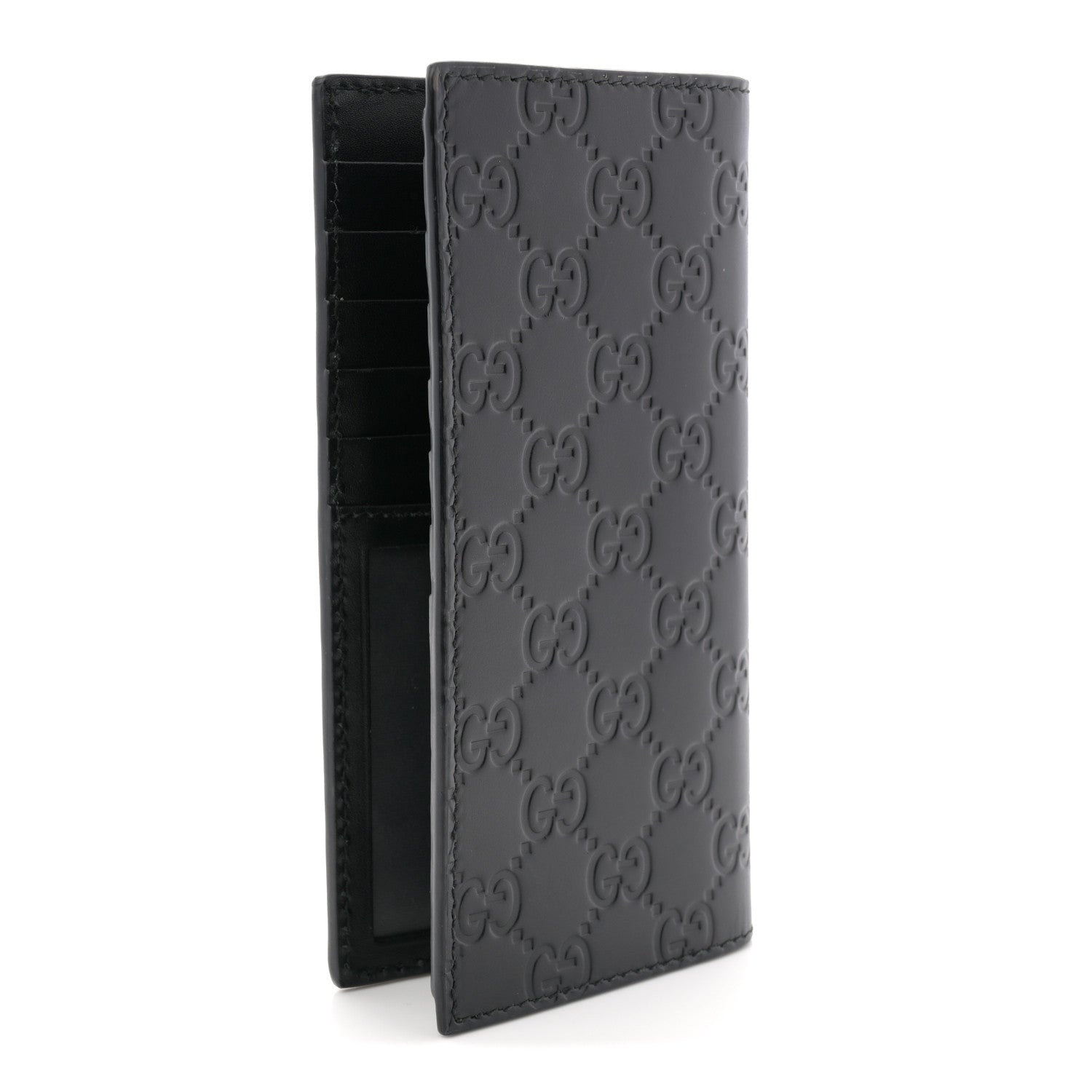 Gucci Guccissima Long Wallet Black