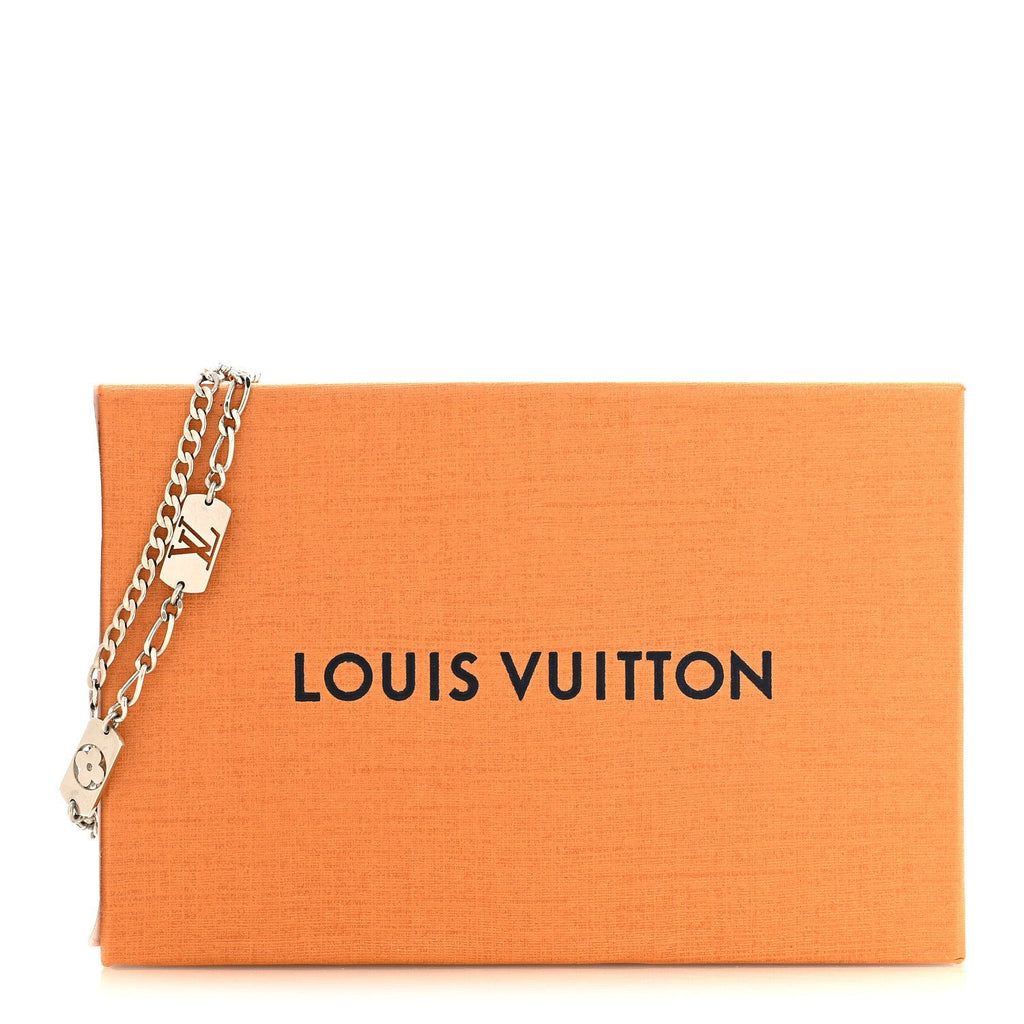 Louis Vuitton Monogram LV Double Chain Bracelet Silver