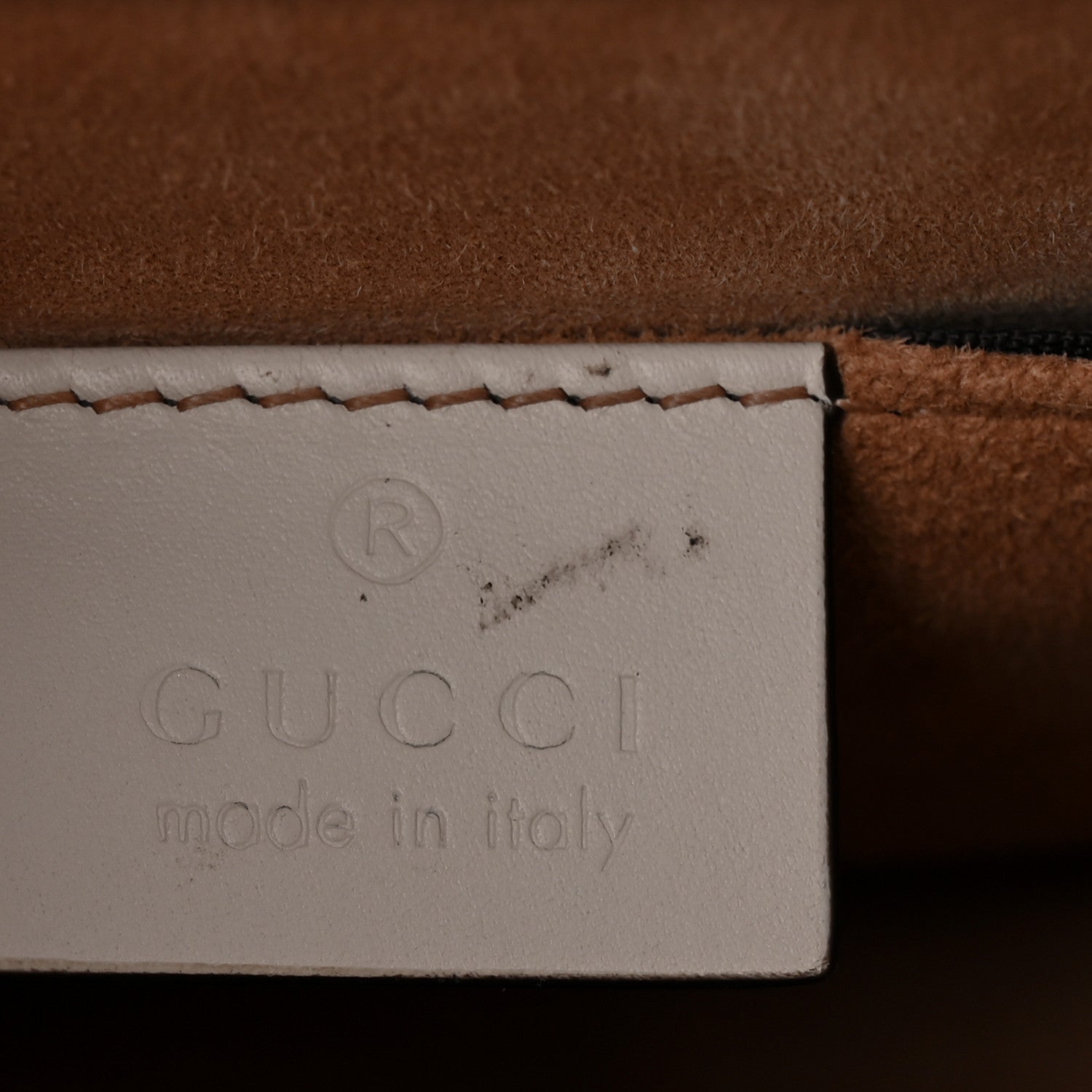 Gucci Calfskin Super Mini Sylvie Chain Shoulder Bag White