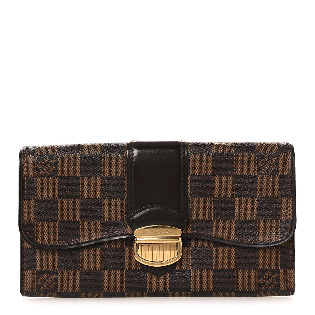 Louis Vuitton Damier Ebene Sistina Wallet