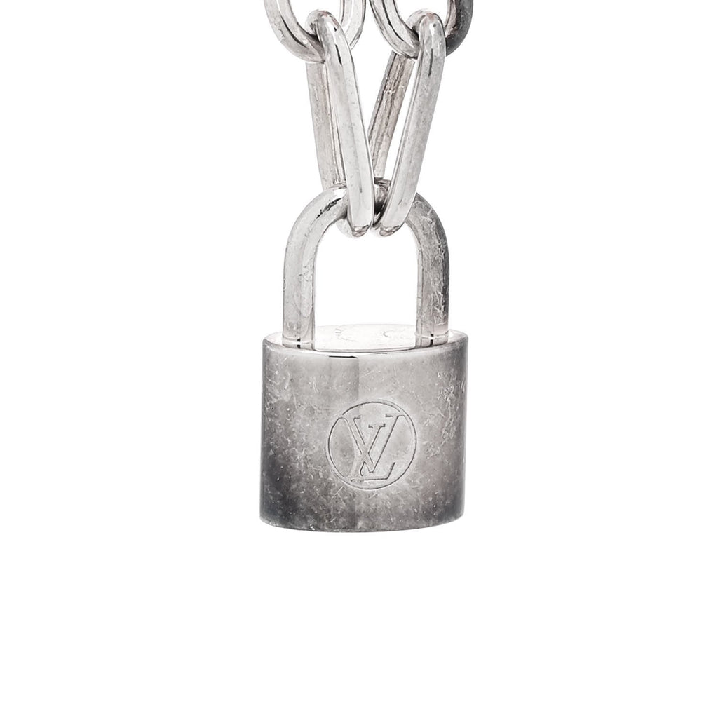 Louis Vuitton X Virgil Abloh Sterling Silver Lockit Bracelet Orange