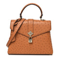 Louis Vuitton Ostrich Rose Des Vents PM Cognac