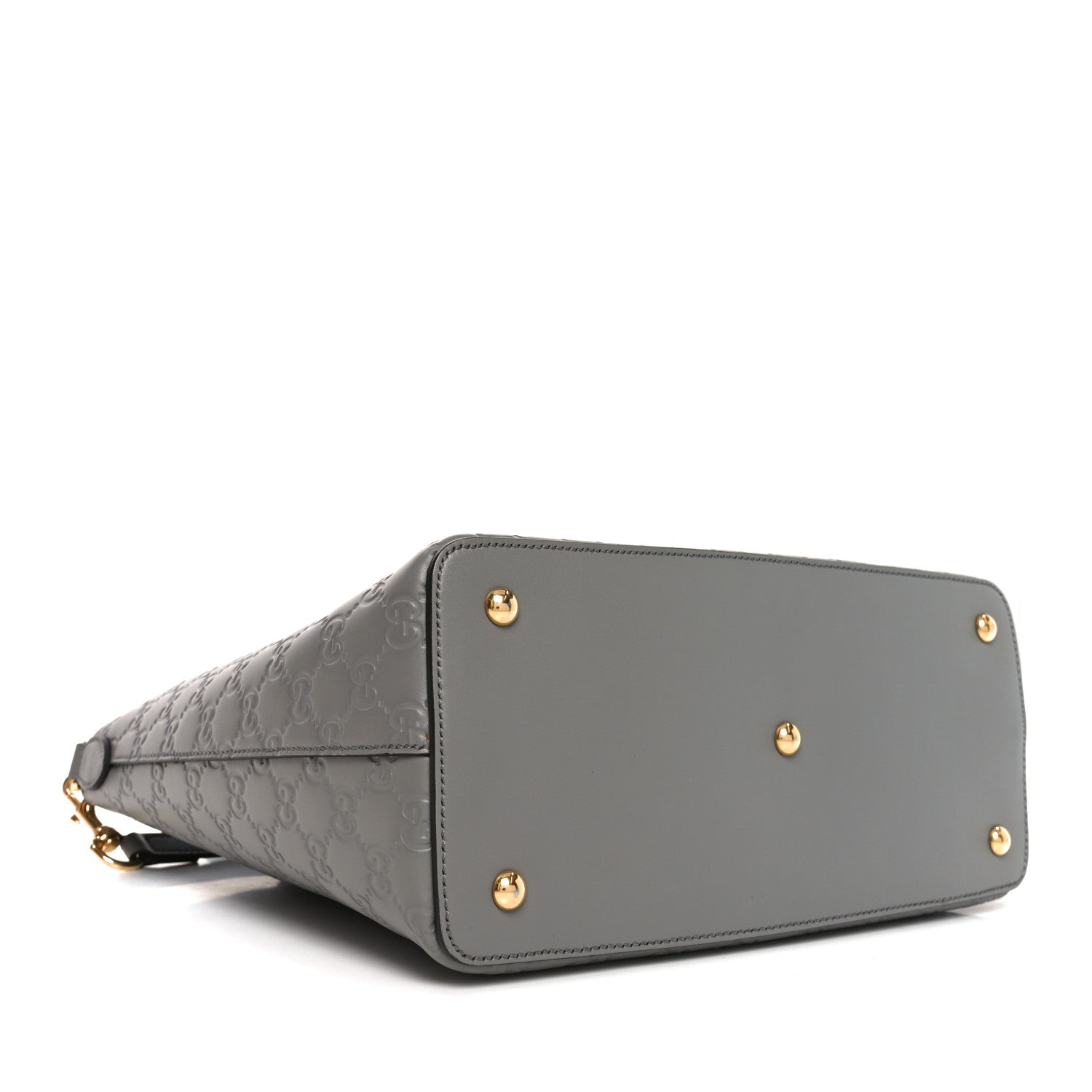 Gucci Guccissima Linea A Foldover Tote Storm Grey