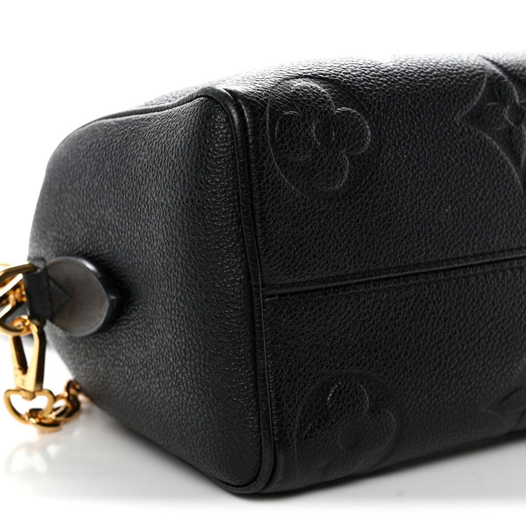 Louis Vuitton Empreinte Monogram Giant Speedy Bandouliere 20 Black