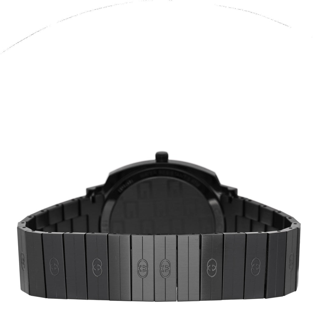 Gucci PVD Stainless Steel 38mm Grip Quartz Watch Black