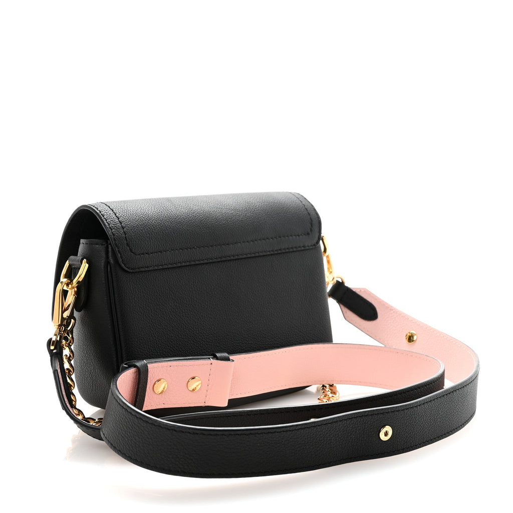 Louis Vuitton Grained Calfskin Lockme Tender Black