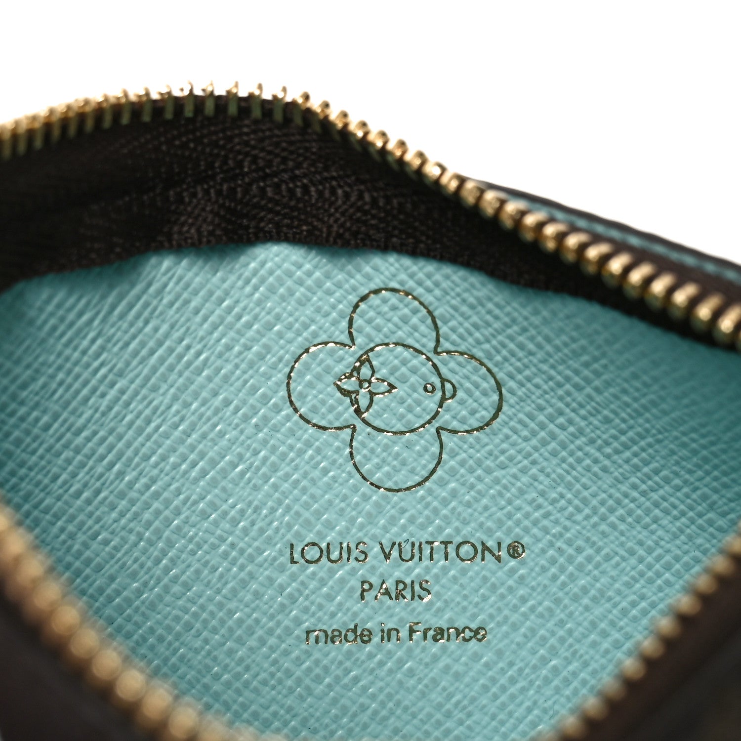 Louis Vuitton Monogram 2025 Christmas Animation Key Pouch Azur Frost