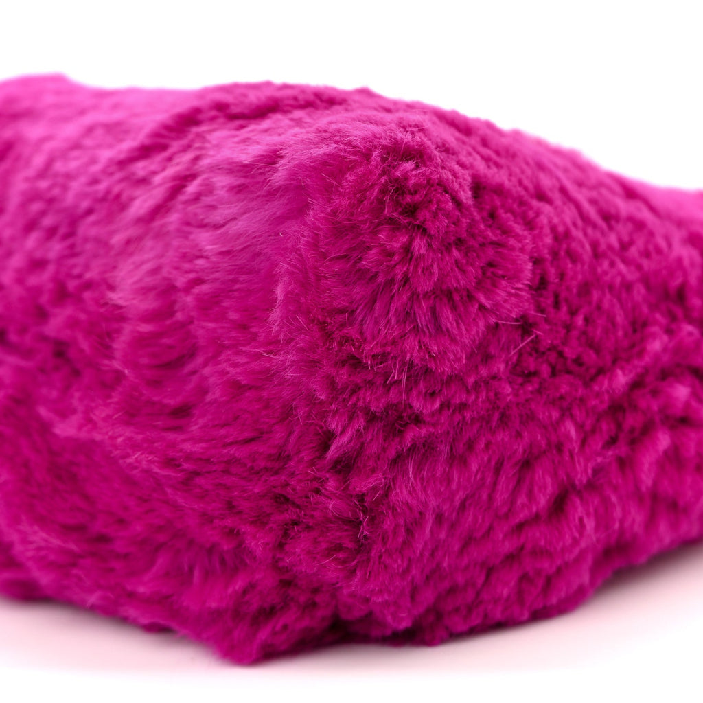 Chanel Rabbit Fur Shoulder Bag Fuchsia