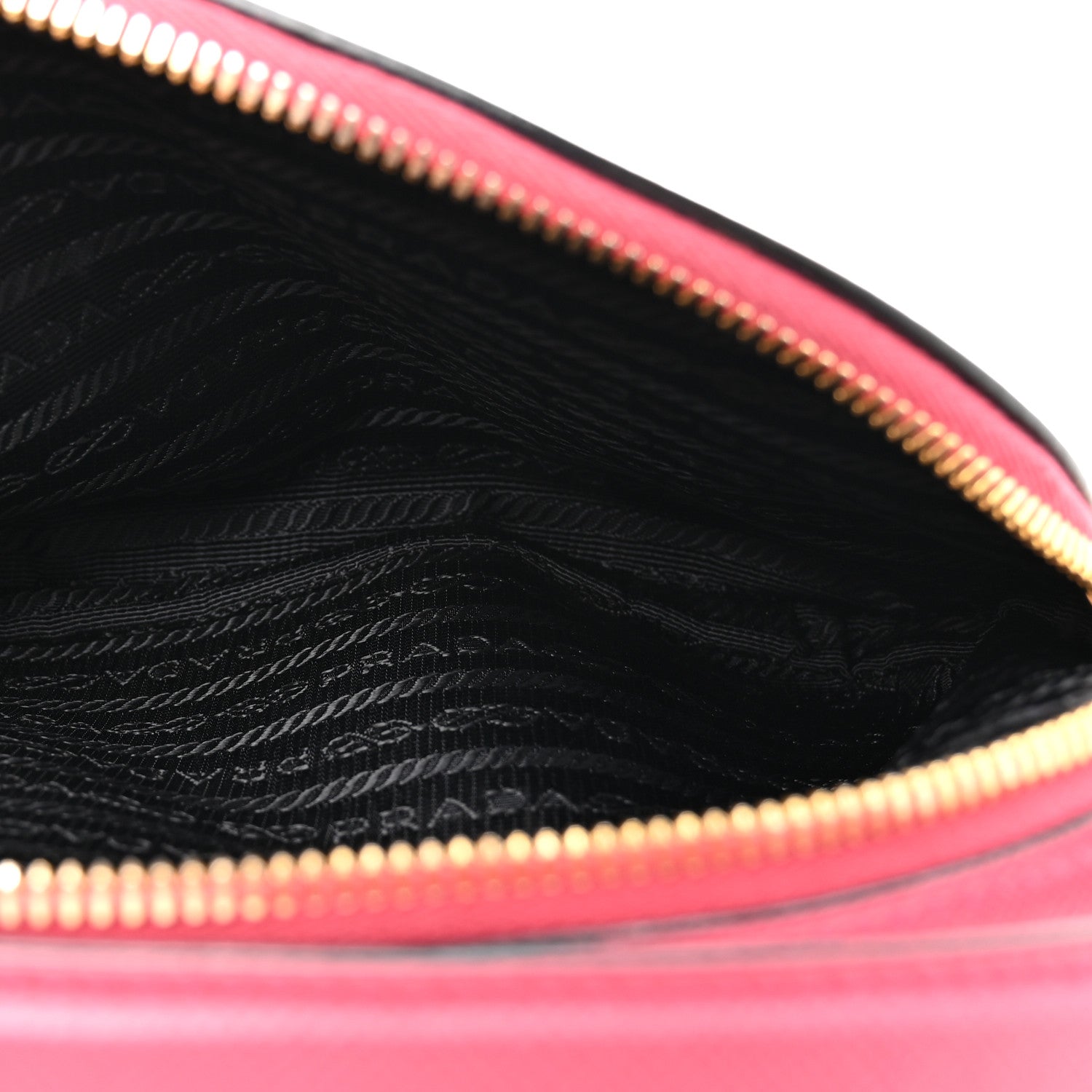 Prada Saffiano Lux Odette Crossbody Magenta