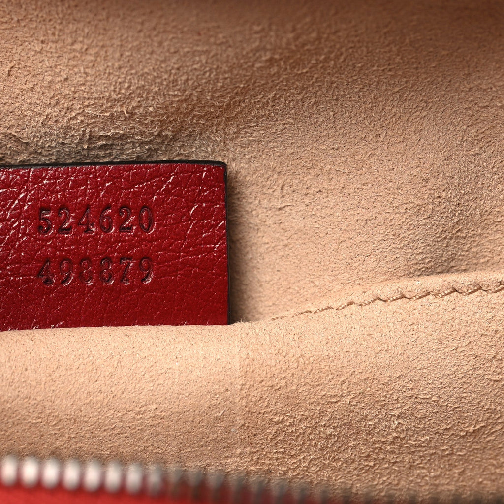 Gucci Piuma Lux Calfskin Small Re(Belle) Crossbody Bag Romantic Cerise