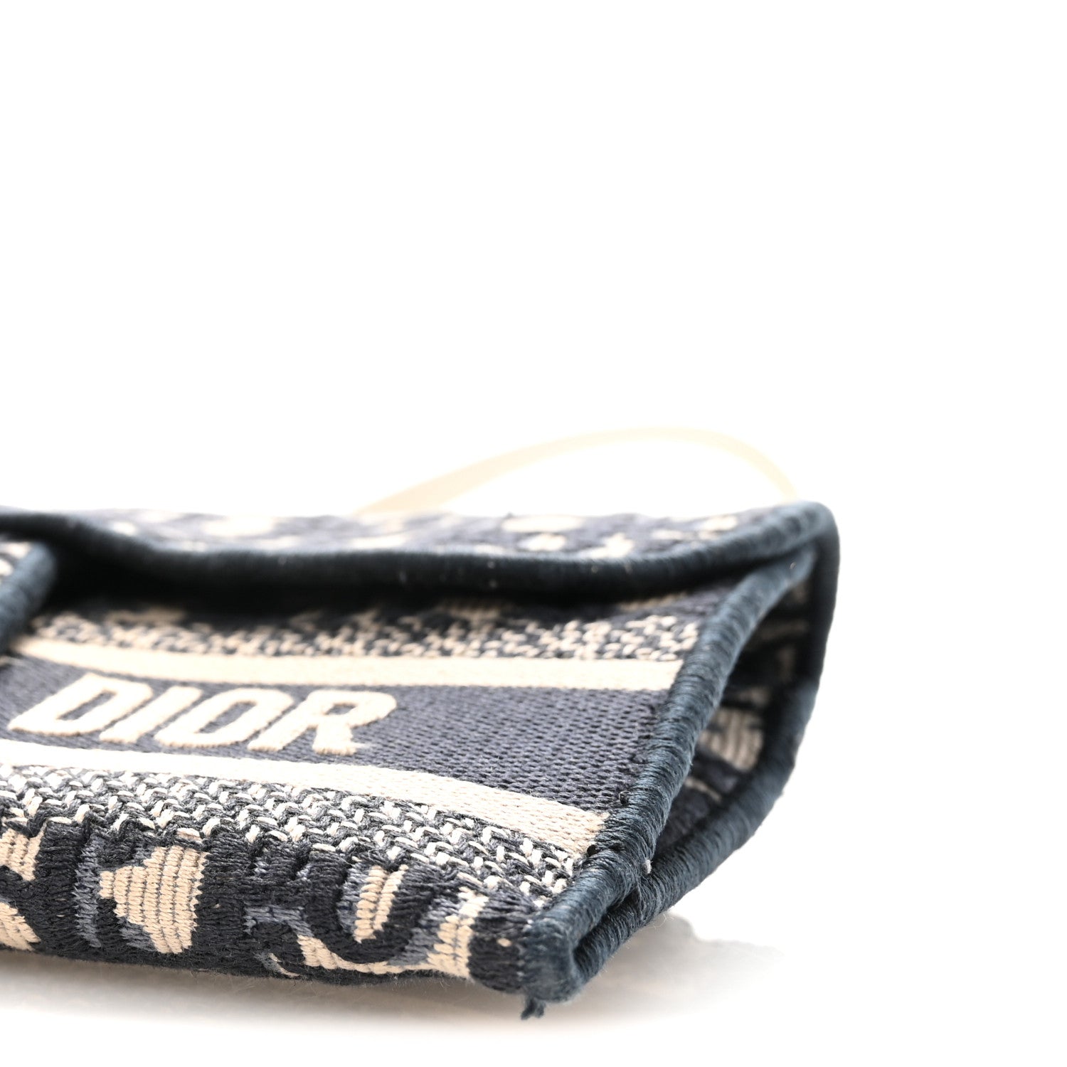 Christian Dior Oblique Slim Saddle Pouch Blue