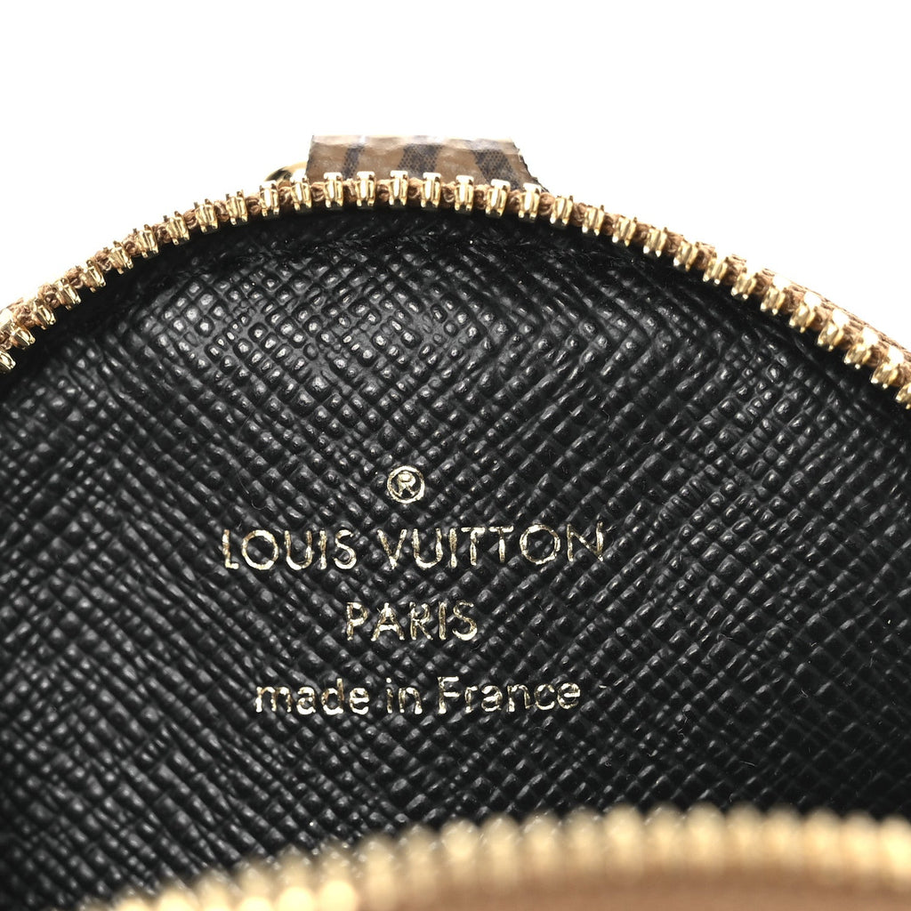 Louis Vuitton Reverse Monogram Multi Pochette Accessories Bandouliere Shoulder Strap Black