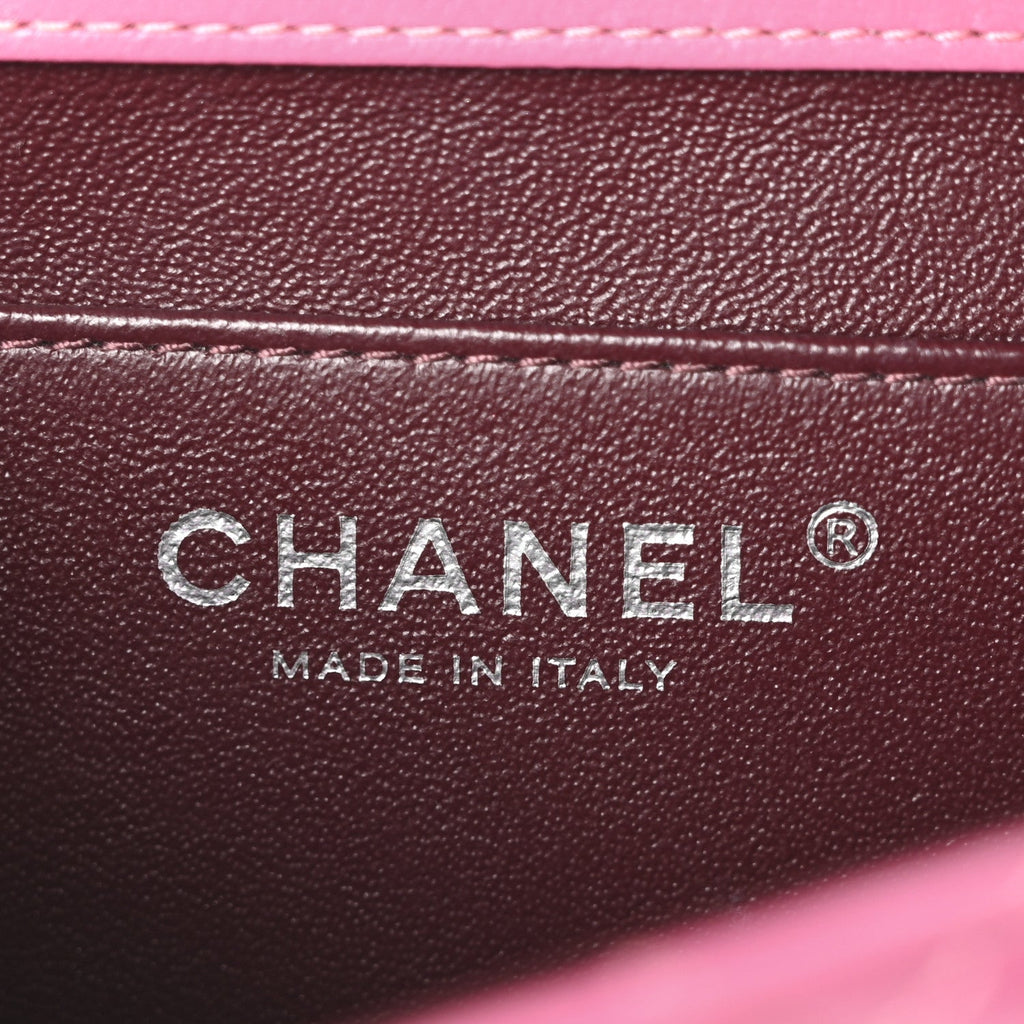 Chanel Lambskin Quilted Medium Crossing Times Flap Pink