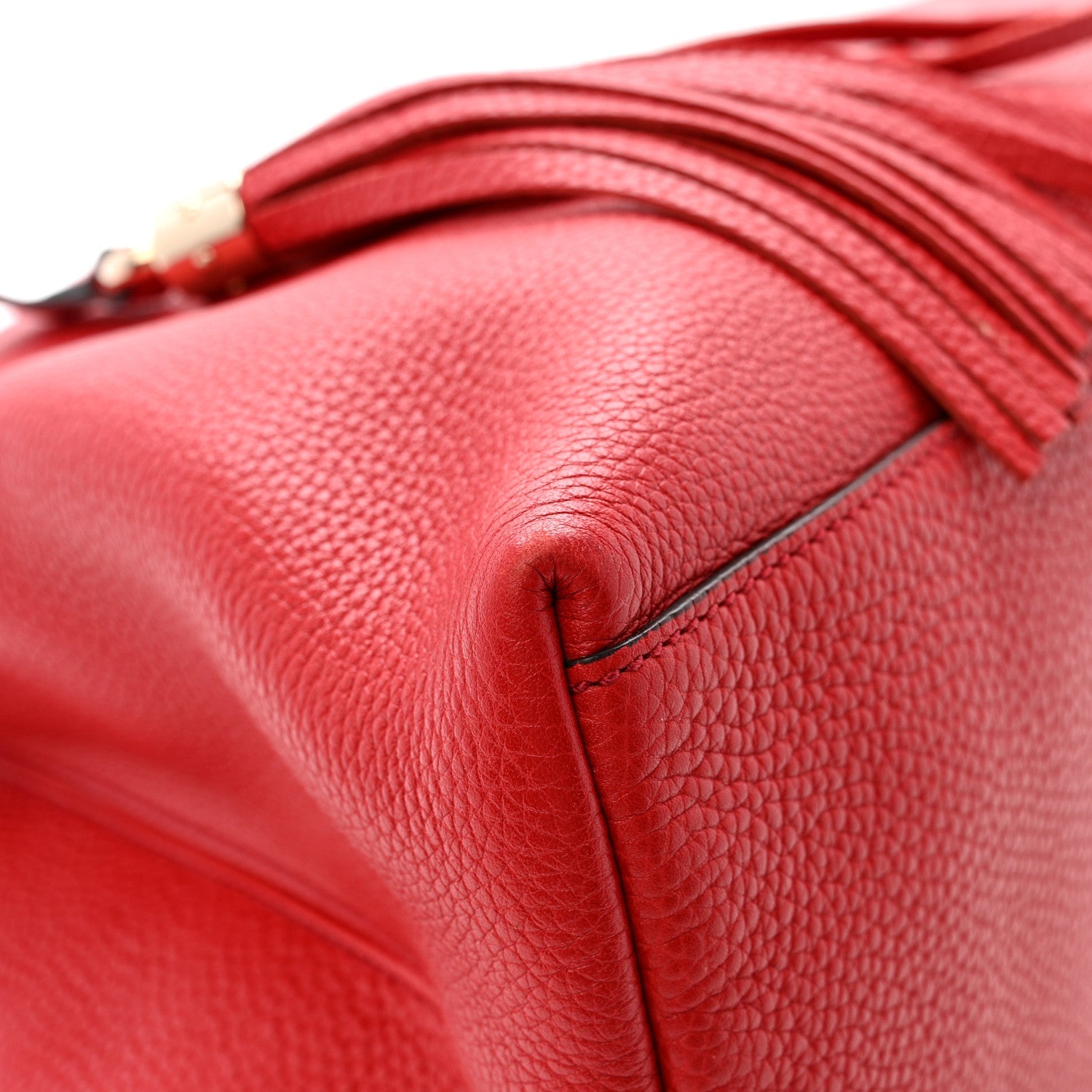 Gucci Cellarius Calfskin Medium Soho Chain Shoulder Bag Vibrant Red