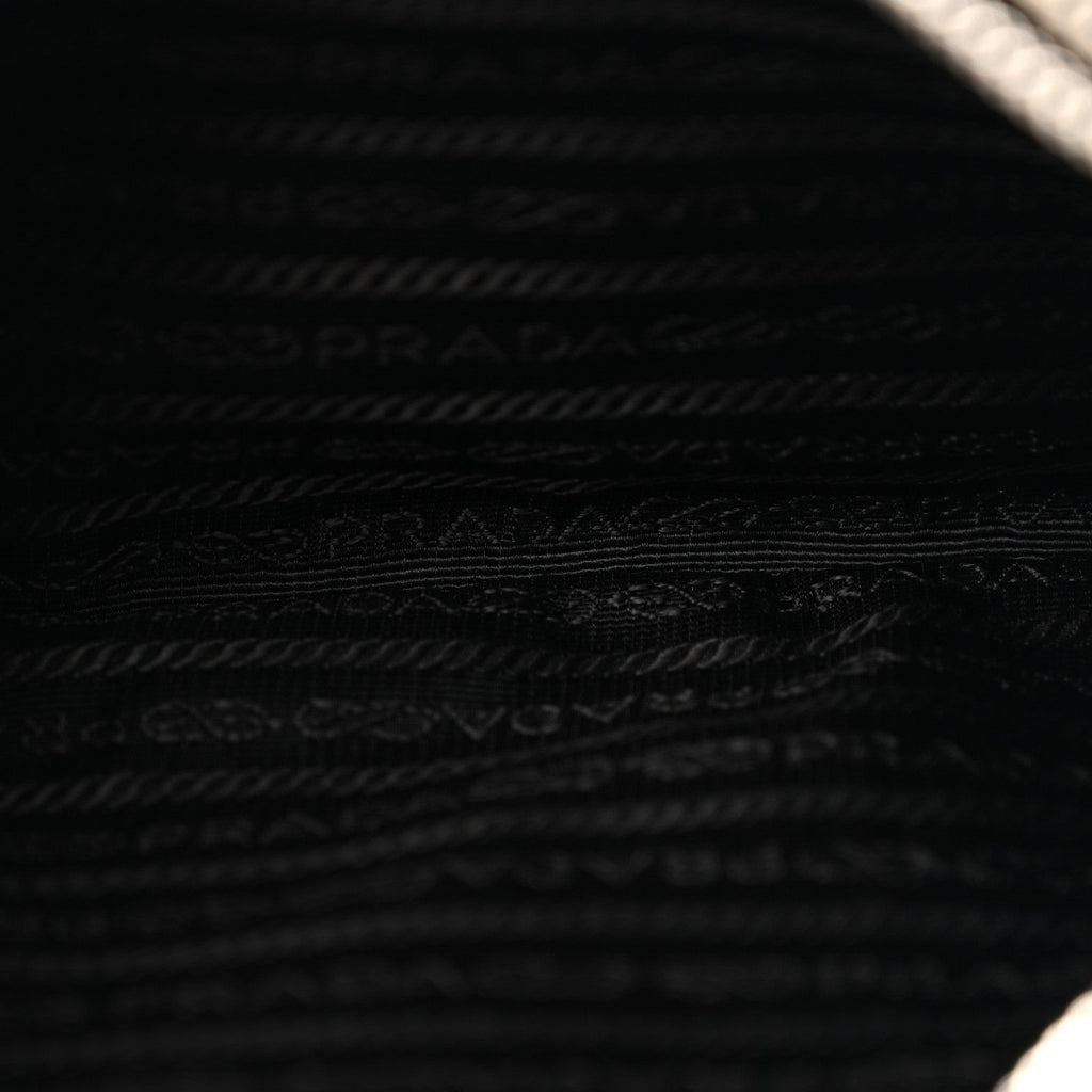 Prada Re-Nylon Saffiano Re-Edition 2000 Double Zip Crossbody Bag Black
