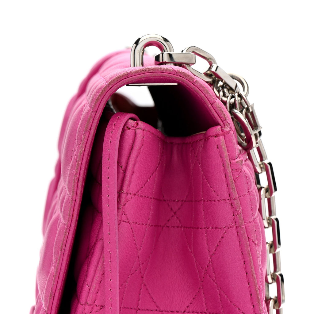 Christian Dior Lambskin Cannage Large Miss Dior Flap Sorbet