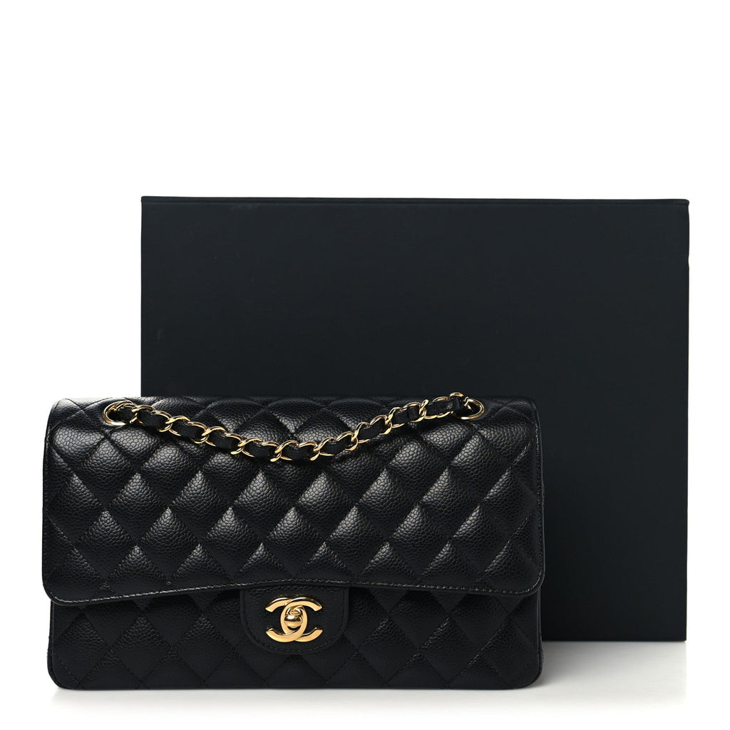 Chanel Caviar Quilted Medium Double Flap Black