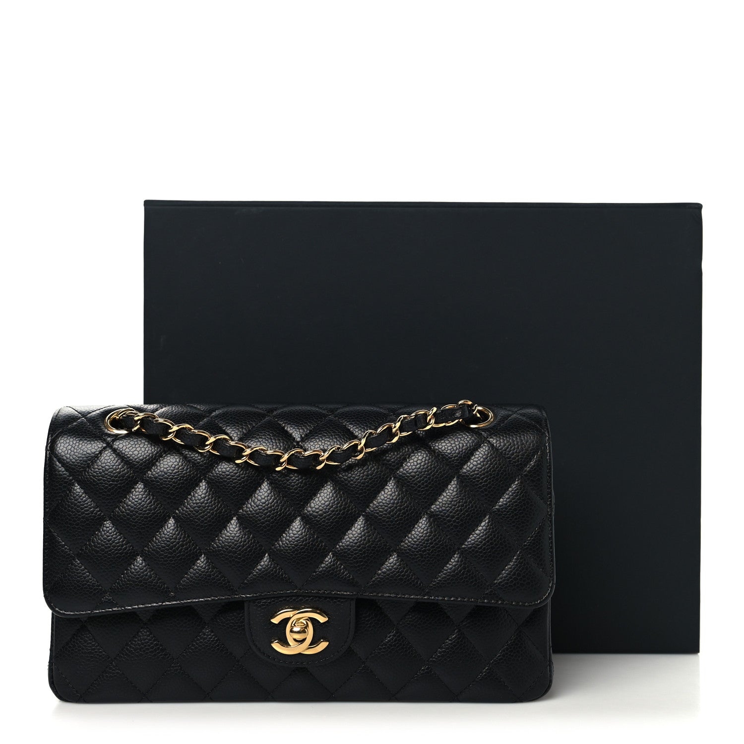 Chanel Caviar Quilted Medium Double Flap Black